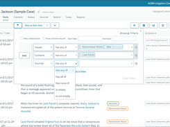 Leverage robust filtering options to quickly sift through information, or to uncover the nuanced details that prove your theory of the case.