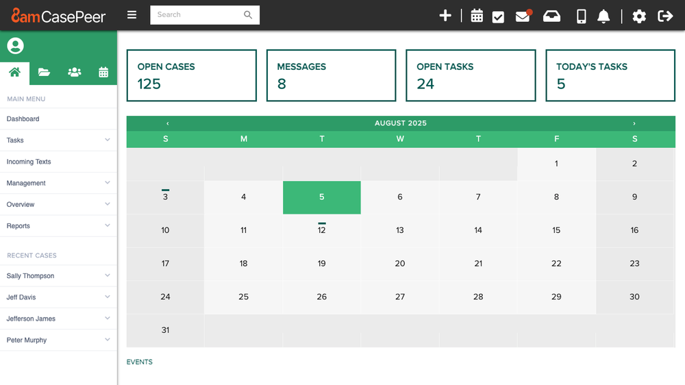 Main Dashboard