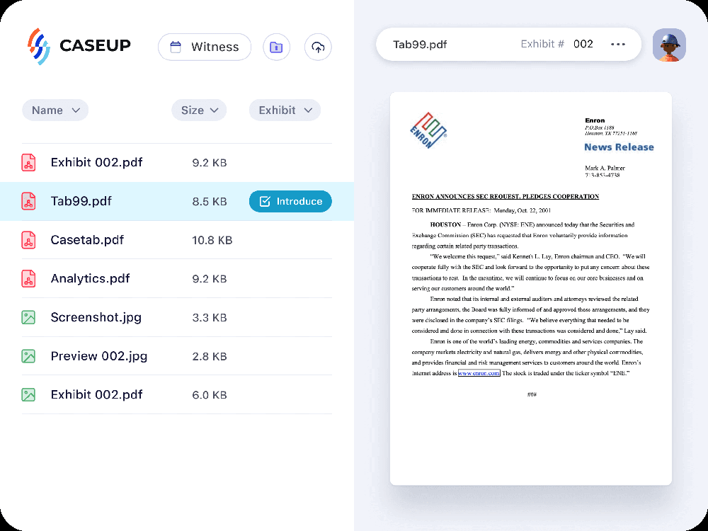 CaseUp Screenshot 1