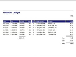 CASH+ Call Accouting Check Out Reporting