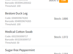 Shop Inventory