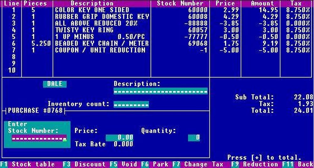 Cash Register Screenshot 1