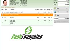 CashFootprint Point-of-Sale Screenshot 1