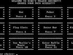 Main menu