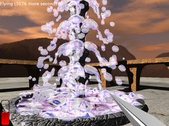 Fountain in "the castle" level