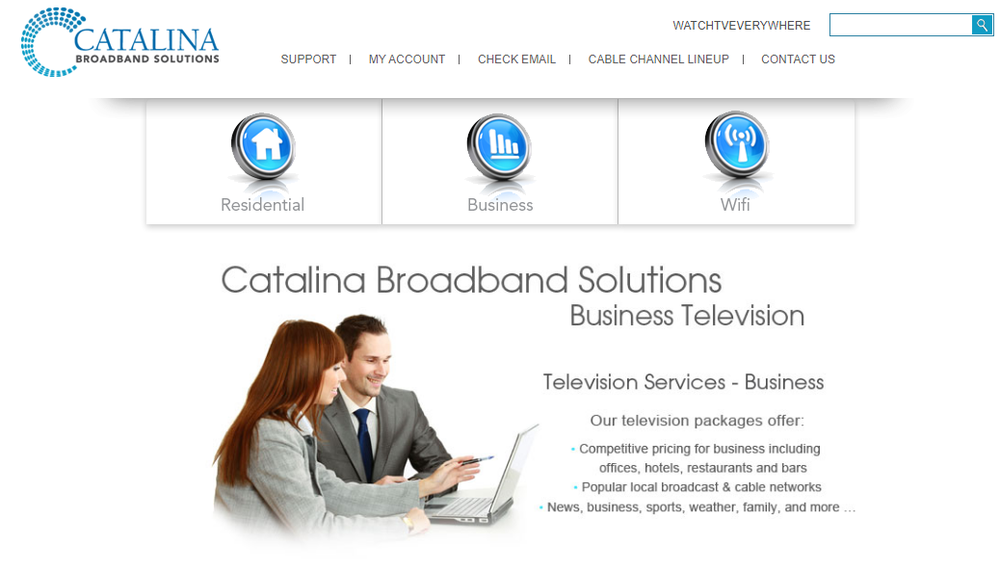 Catalina Broadband Solutions Business TV Screenshot 1