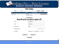 This view shows how you can edit entries previously made
