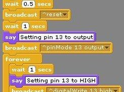 Example Scratch program used with Catenary