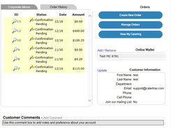 CaterTrax Customer Order Tracking