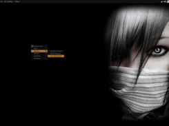 clean desktop with cathawesome theme