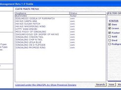 Main menu