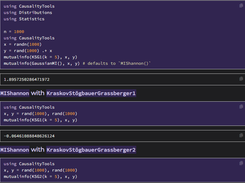CausalityTools.jl Screenshot 1