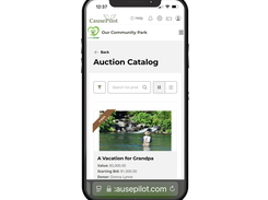 CausePilot Mobile Auction Catalog and Online Bidding