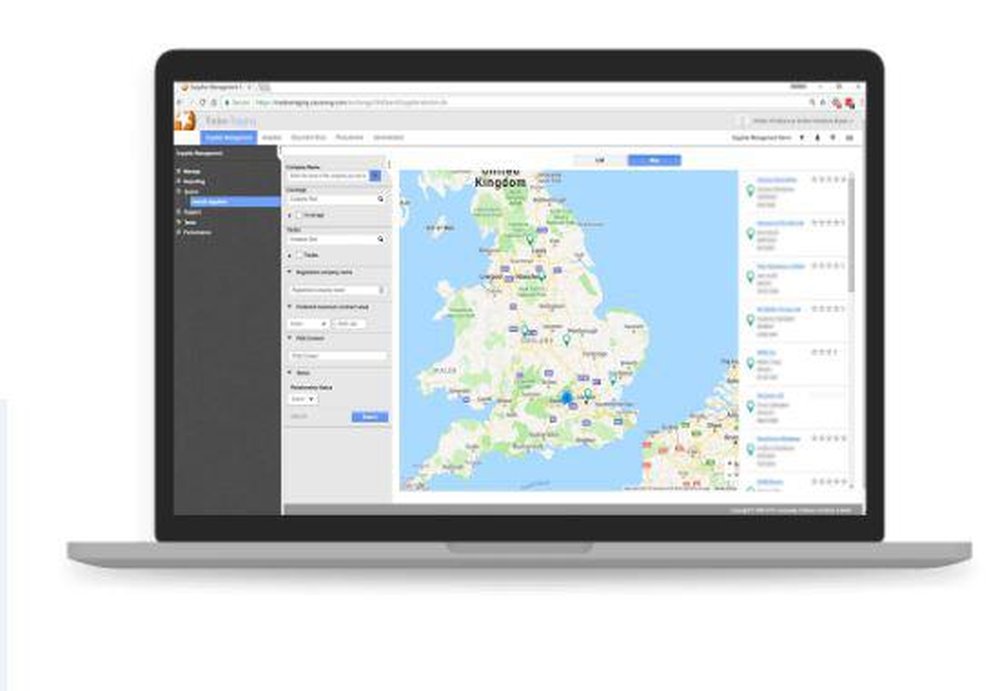 Causeway Supplier Management Screenshot 1