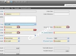 Rental Invoice