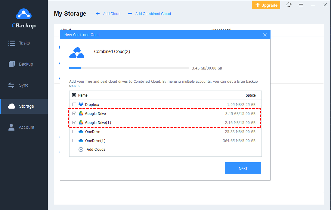 CBackup Screenshot 1