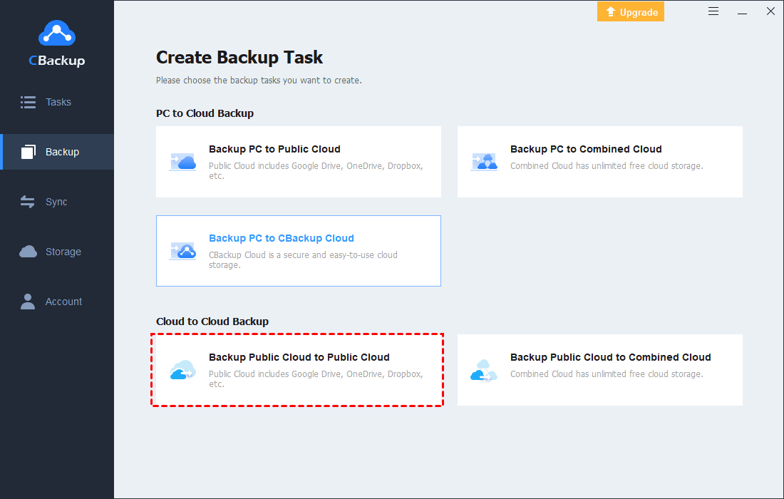 CBackup Screenshot 1