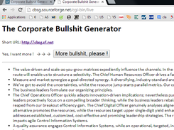 Corporate Bullshit Generator Screenshot 1