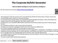 Corporate Bullshit Generator Screenshot 1