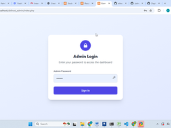 login page