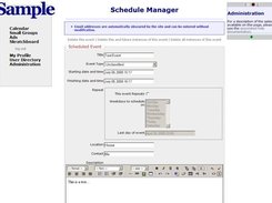 Schedule Manager