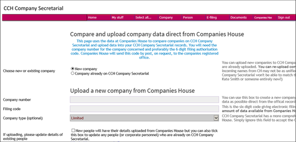 CCH Company Secretarial Screenshot 1