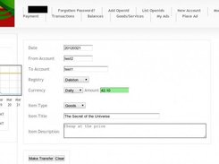 User Pay Sscreen