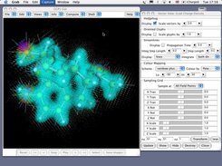 Overlaid vector and colour surface views (morphine)
