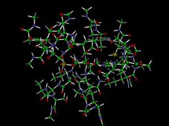 Active site of TriosePhosphate Isomerase (ball & stick view)