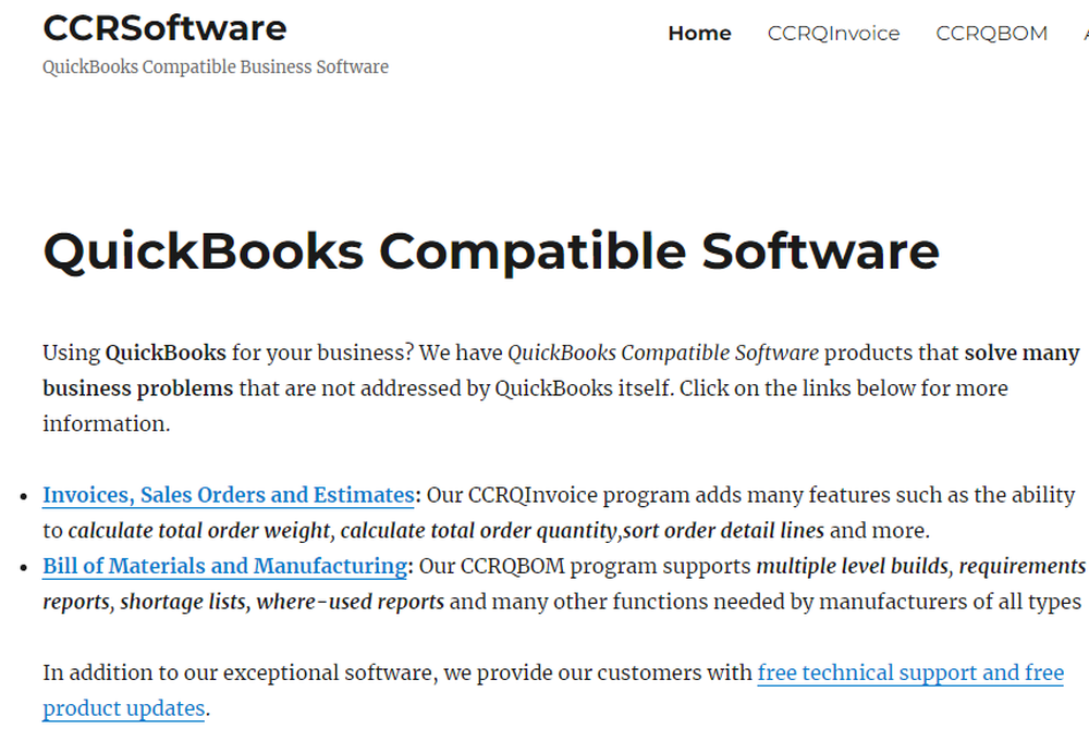 CCRQInvoice Screenshot 1