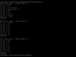 Text file output of definition-use sets