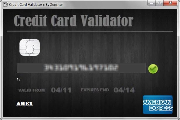 credit card validator withcvc