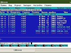 CDBrowse in Midnight Commander (Konsole)