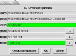 Configuration dialog