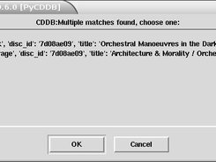 CDDB multiple result selection