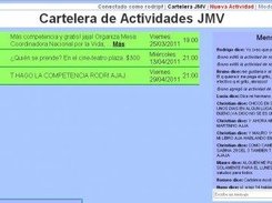Vista principal de la cartelera en acción