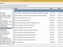 Main window showing the content of a CD