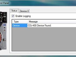 Shows the application when a CDJ-400 device is found.