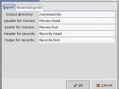 The Preferences dialog - Export settings