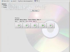 Dialog for playing selected songs.