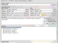 Window for searching music.