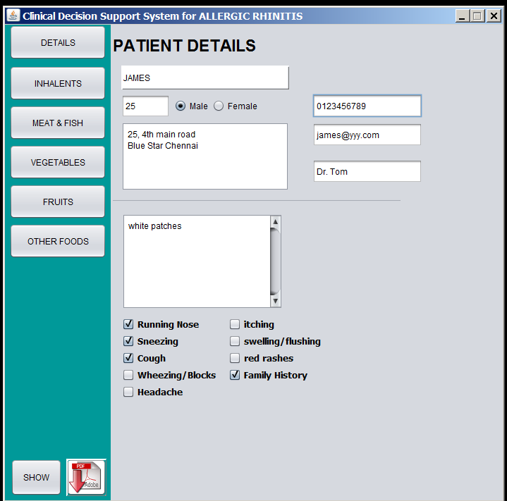 CDSS for Allergy-Diagnosis download | SourceForge.net