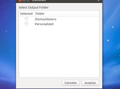 select output folder