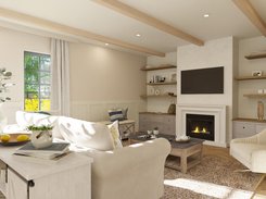 Interior 3D rendering generated with Cedreo