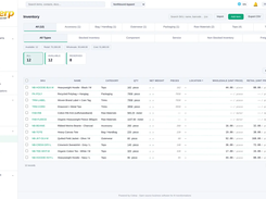 Celerp inventory management screen for products, stock levels, purchasing, locations, barcode workflows, lots, expiry dates, and supply chain control.