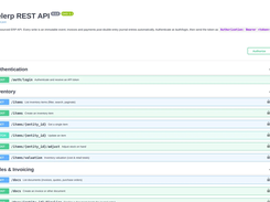 Celerp REST API documentation for integrations, automation, ecommerce sync, AI agents, and custom business workflows.