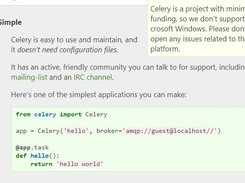 Celery Screenshot 1