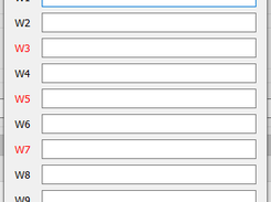Custom Weights Panel
