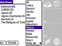 Opening Screen with Categories