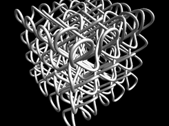Full 3D knot without colours